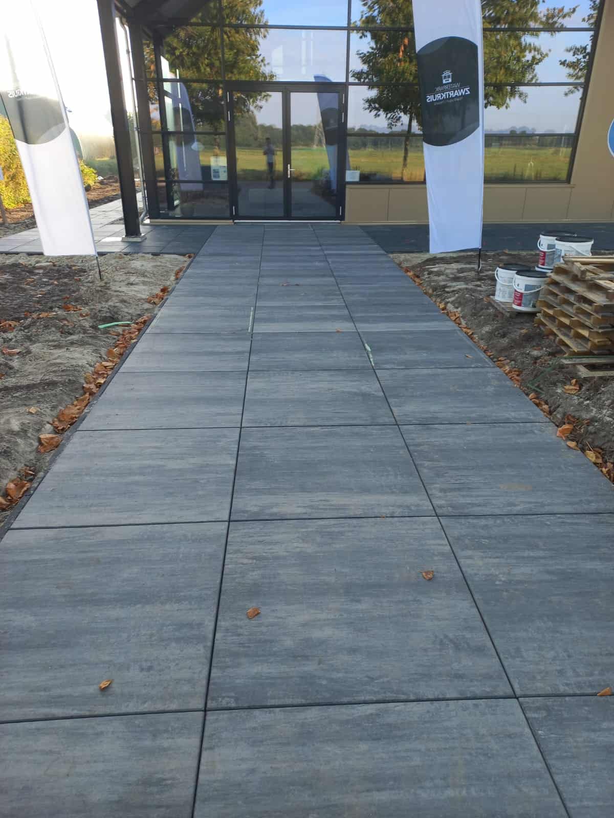 Bestrating receptie Zwartkruis